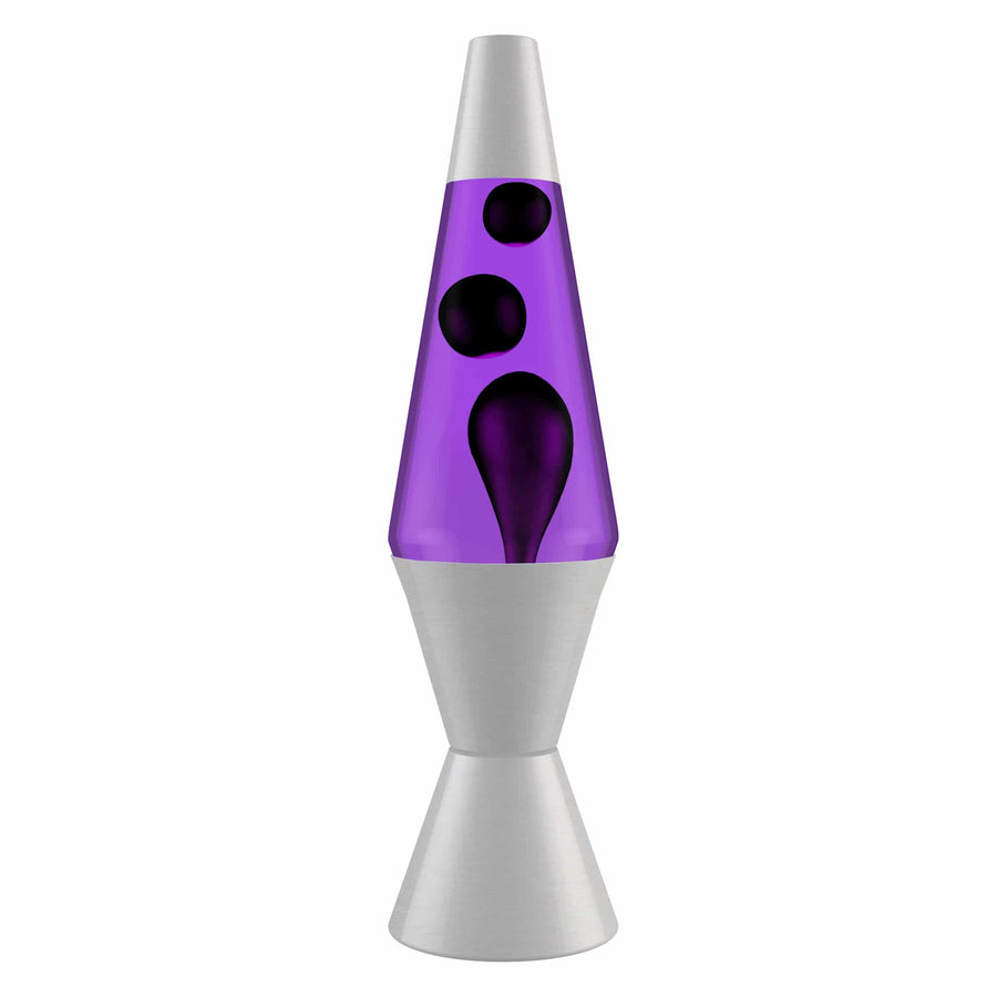 14.5'' LAVA LAMP - BLACK & PURPLE Daily 6-0032