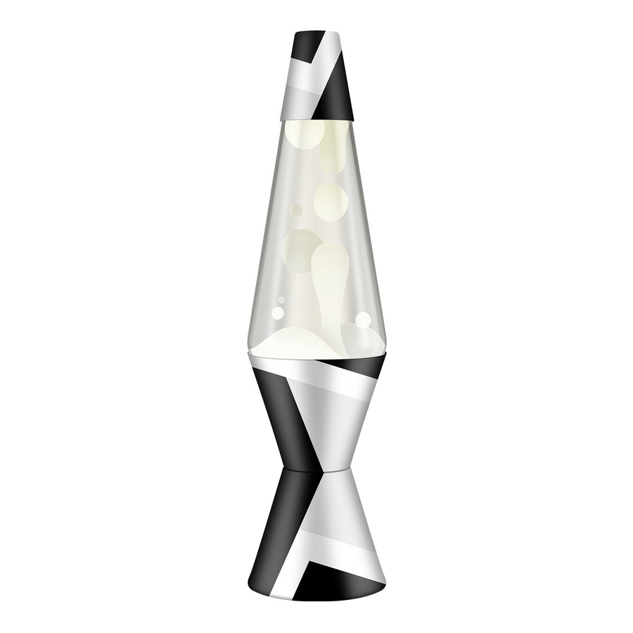 14.5" LAVA LAMP POLYGONAL WHITE TONE Shift 6-0023