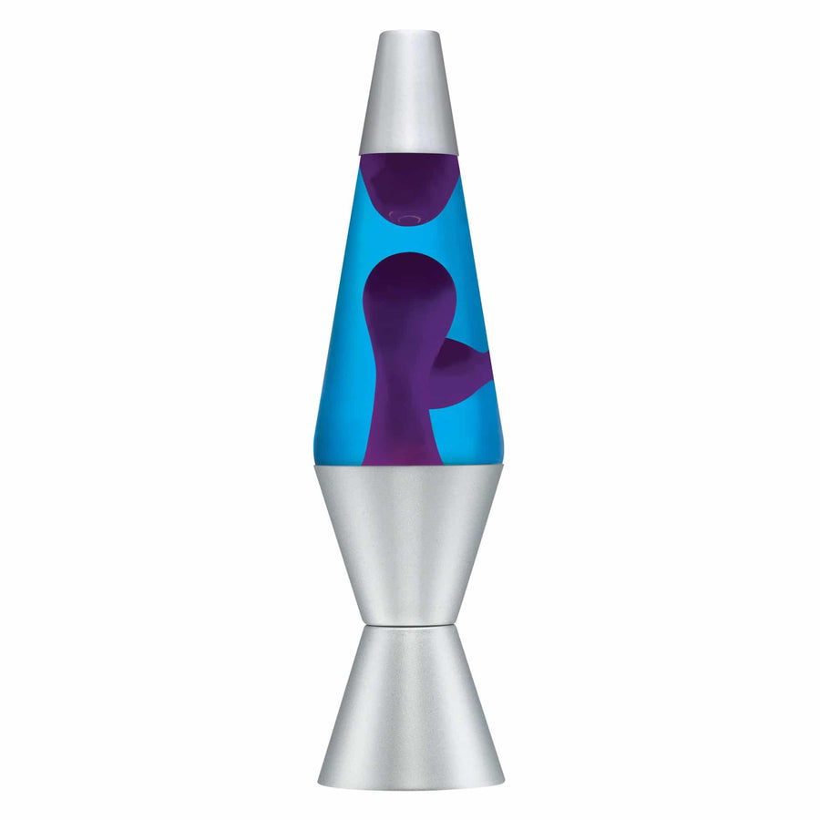 14.5" LAVA LAMP - PURPLE/BLUE/SILVER Daily 6-0022