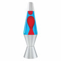 14.5" LAVA� Lamp - red wax, blue liquid, silver base and cap