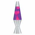 14.5" LAVA� Lamp - pink wax, purple liquid, silver base and cap