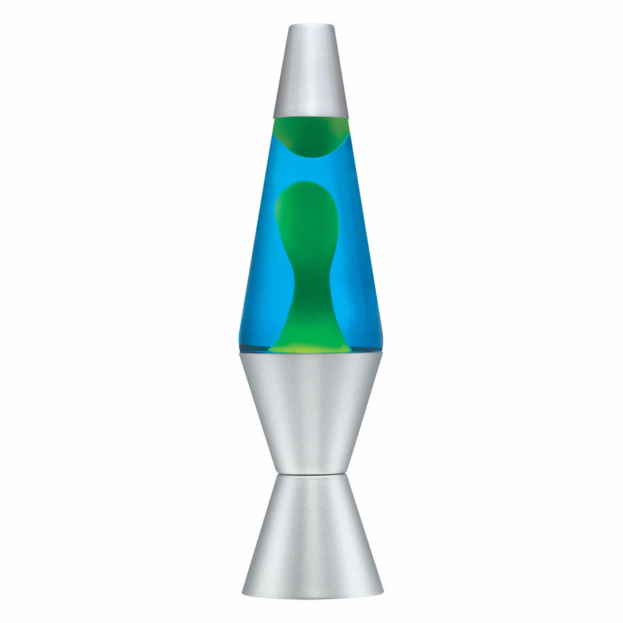 14.5" LAVA LAMP - YELLOW/BLUE/SILVER Series 6-0017