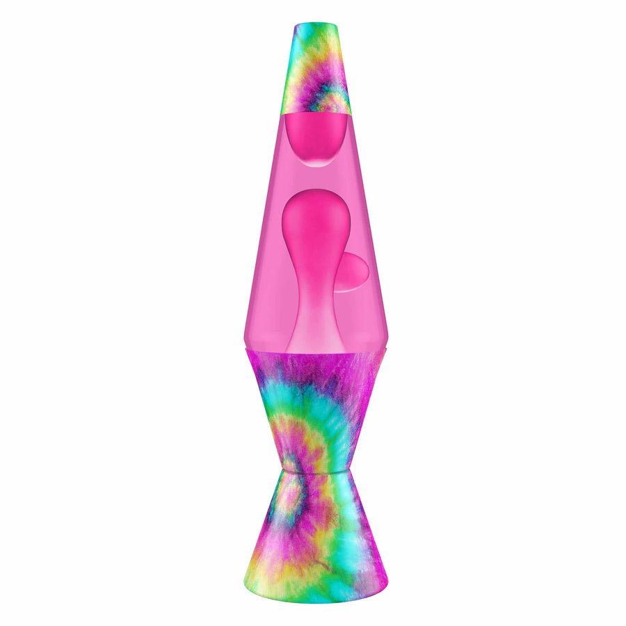 14.5" LAVA LAMP - TIE DYE PINK SPIRAL Select 6-0018
