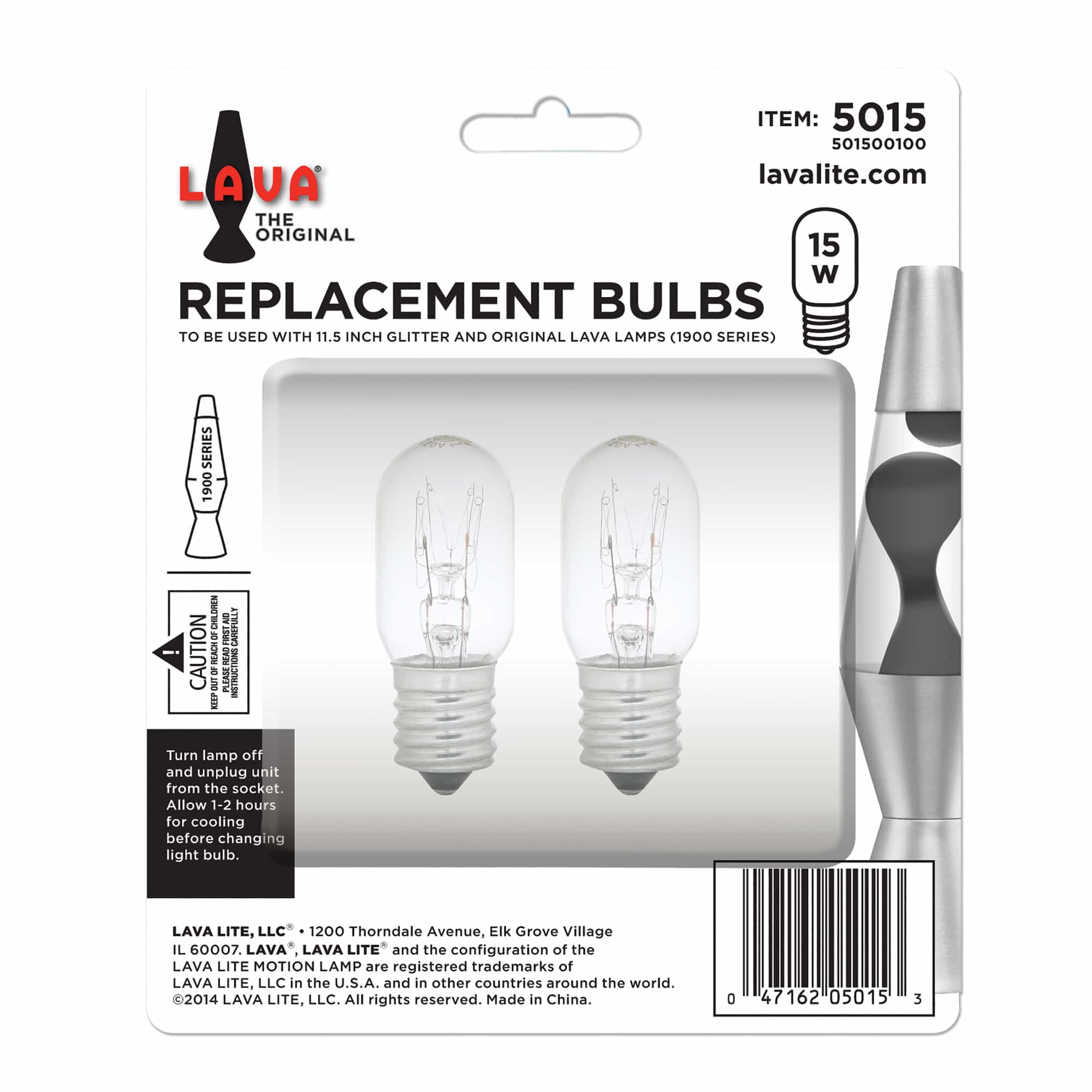 15W LAVA� Lamp Light Bulb Replacement Bulbs Package