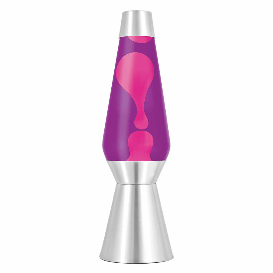 27" LAVA LAMP GRANDE - PINK/PURPLE/SILVER Core 6-0011