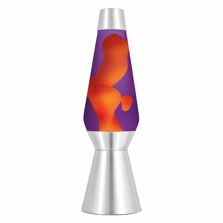 27" LAVA LAMP GRANDE - YELLOW/PURPLE/SILVER Drop 6-0009