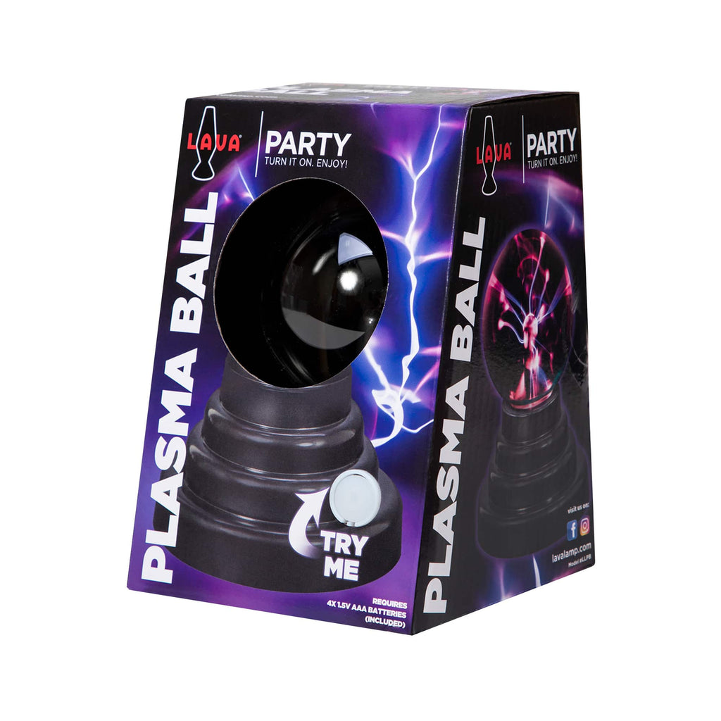 3" LAVA� Lamp Plasma Ball Package Front Angle Left